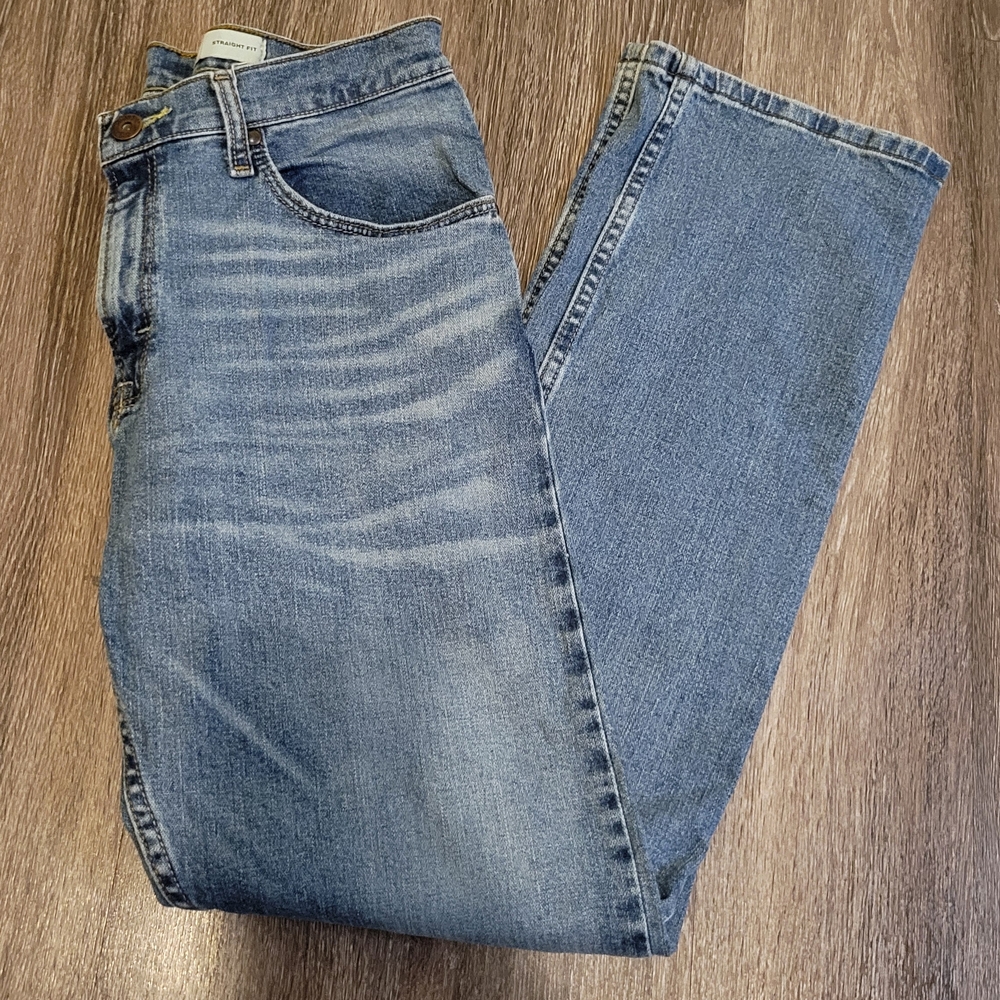 30x32 Wrangler Blue Straight Jeans Classic Style